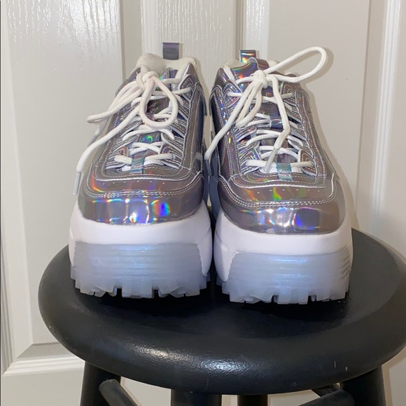 fila iridescent wedge